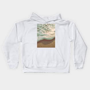 Sea Foam Photo Kids Hoodie